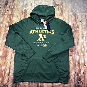 NWT Nike Dri-Fit Oakland Athletics Men’s Hoodie Performance Sweatshirt Size XL